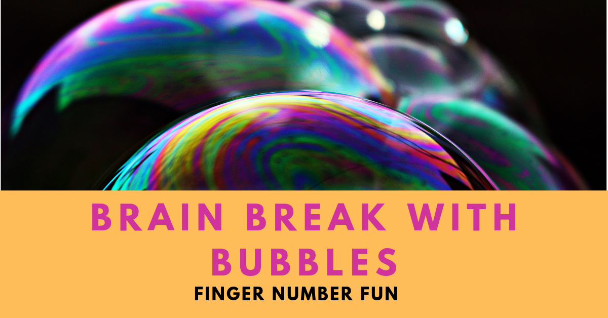 Brain break with bubbles. Fun beginner piano lessons for kids in Didsbury Manchester