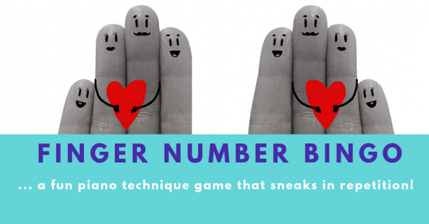 finger number bingo practice game from DIdsbury Piano Manchester