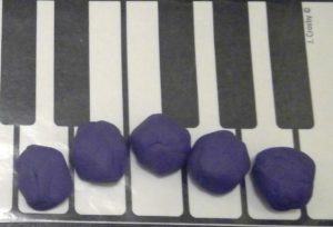 shaping phrases with playdough at Didsbury Piano