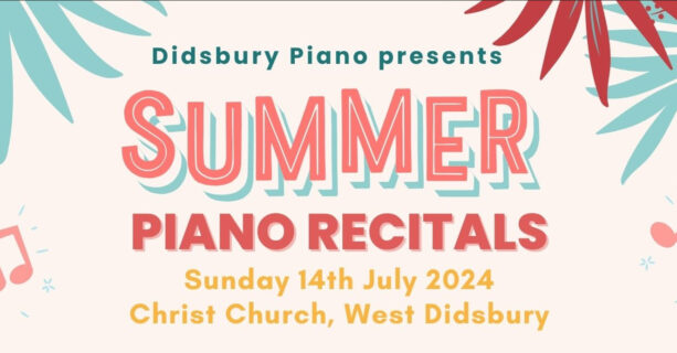 Didsbury Piano concert banner July 2024